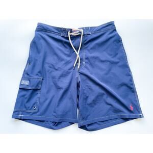 Men's Polo Ralph Lauren Blue Swim Trunks Size Large